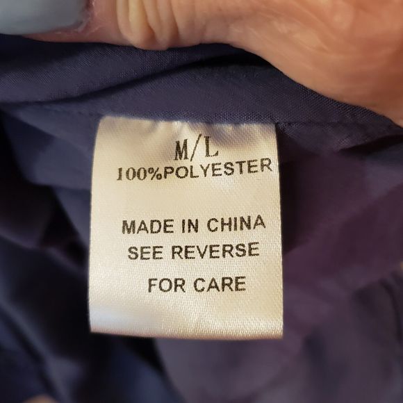 Wishlist Women's Blue Baby Doll Dress Size M/L Short Sleeve Ruffle - Picture 4 of 8